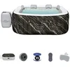 Image de Spa gonflable - Lay-Z-Spa Hollywood - 140 airjets - 180 x 180 x 66 cm - 4 a 6 places - Carré (couverture, cartouche)
