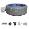 Image de Spa gonflable rond Lay-Z-Spa Santorini 5-7 places HydroJet Pro 10 jets AirJet 180 ColorJet