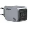 Image de Nexode Pro series X707 - Adaptateur secteur - GaN - 45 Watt - 2 connecteurs de sortie (2 x USB-C) - gris