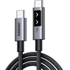 Image de data renforcé Type C-C PD 100 W Nylon 2 m Noir et Gris anodisé