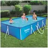 Image de - Steel Pro - Piscine tubulaire avec pompe de filtration - 400x211x81 cm - Rectangulaire.