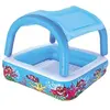 Image de Piscine de jeux gonflable Canopy 147x147x122 cm - Toit gonflable amovible - Vinyl ultra résistant