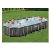 Image de - Power Steel - Piscine tubulaire avec pompe de filtration et accessoires - 732x366x122 cm - Rectangulaire