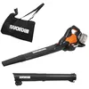 Image de WORX Aspirateur-Souffleur Brushless 40V WG583E.9 | Fonction 2-en-1, vitesse jusqu'à 335 km/h, harnais, sac collecteur et compatible PowerShare en occasion ou reconditionné