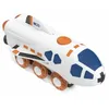 Image de Hape Jouet Locomotive Fusée Spatiale - Jeu de Train en Bois - Jouet pour Enfant dès 3 Ans - Locomotive pour Circuit Train Bois - Compatible avec Les Circuits de Marques Traditionnelles en occasion ou reconditionné