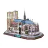 Image de Puzzle 149 Pièces : Puzzle 3D avec LED - Notre Dame de Paris - Difficulté : 6/8, Cubic Fun