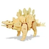 Image de Maquette en bois - puzzle 3D - Stégosaurus - capteur de son pour marcher et grogner