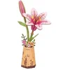 Image de Puzzle 3D en bois Fleur de Lys rose