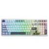 Image de Aula F99 3 Modi RGB Hot Swap Mécanique Linear GrayWood V3 Switch Wireless Macro Clavier Gris en occasion ou reconditionné