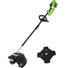 Image de Greenworks GD40BC Débroussailleuse à Batterie avec Moteur Sans Balai, Harnais, Hauteur Réglable, Largeur de Coupe 40 cm, Fil en Nylon 2 mm ou Lame 25 cm SANS Batterie 40V ni Chargeur, Garantie 3 Ans en occasion ou reconditionné