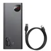 Image de Batterie externe à affichage numérique en métal Adaman 20000mAh 65W noir