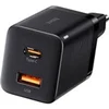 Image de Chargeur Secteur Double Sortie USB-A/USB-C 30W QC3.0 Edition Super Si Pro Noir