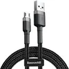 Image de Cable Cafule USB 2.0 type A - Micro B M/M 3m (Noir/Gris)