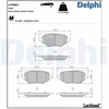 Image de Jeu De Plaquettes De Frein, Frein À Disque Lp3801 Delphi Delphi Lp3801 Mg