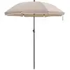 Image de Parasol de jardin protection solaire, Taupe / Ø 1,6 m