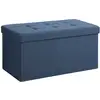 Image de Coffre de rangement pliable, Bleu Foncé