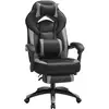 Image de Fauteuil de bureau ergonomique, Noir et Gris / PU