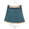 Image de Double hamac rembourré résistant, Bleu + Beige