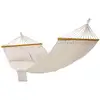 Image de Hamac de jardin portable avec 2 oreillers, Beige