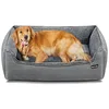 Image de Feandrea Panier pour Chiens, Lit pour Animaux, Canapé, en Tissu Façon Lin, Bords Rehaussés, Antiglisse, Housse Amovible Lavable, Taille XL pour Grands Chiens, 110 x 75 x 27 cm, Gris Clair PGW12GG en occasion ou reconditionné