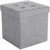 Image de Coffre de rangement 40L gris chiné