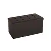 Image de Coffre de rangement pliable, Brun