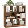 Image de Meuble de rangement avec compartiments ouverts, Marron Rustique / 8 Cube (97,5L cm)