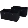 Image de Boîtes de rangement pliables, Noir / 4