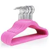 Image de 20 Cintres en velours pivotant antiglisse, Rose