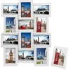 Image de SONGMICS Cadre Photo Pêle-mêle, Mural Capacité de 12 Photos de 10 x 15 cm +1 Cadre Photo sur Table Offert MDF, Cadeau Noel, Nécessite Assemblage, Blanc RPF112W en occasion ou reconditionné