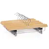Image de 8 Cintres-pinces crochet pivotant, Naturel