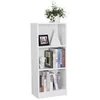 Image de Bibliothèque de nancy avec 3 étagères - meuble avec étagères réglables - 40 x 24 x 93 cm
