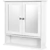 Image de Armoire murale hauteur réglable, Blanc / 56 x 13 x 58 cm (L x l x H)