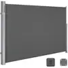 Image de Store latéral rétractable pour balcon pelouse, Gris foncé / 1,8 x 3,5 m
