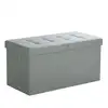 Image de Coffre rangement 80L gris chiné