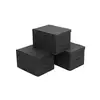 Image de 3 Boîtes de rangement pliable, Noir