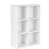 Image de Meuble rangement 6 casiers blanc, Blanc