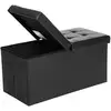 Image de Coffre de rangement pliable, Noir