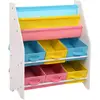Image de Meuble jouets livres tricolore