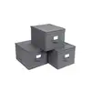 Image de 3 Boîtes de rangement pliable, Gris