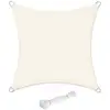 Image de 5 x 5 m voile d'ombrage en HDPE, Beige