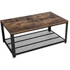Image de Table basse avec structure en métal brun rustique LCT61X