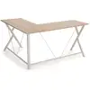 Image de Table d'angle en forme de L gain de place, Brou-De-Noix