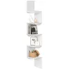 Image de VASAGLE Étagère d’Angle Murale, Étagère de Rangement à 5 Niveaux, Étagère à Plantes, pour Chambre à Coucher, Salon, Salle de Bain, Bureau à Domicile, Blanc Nuage en occasion ou reconditionné