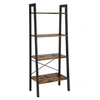 Image de bibliothèque cyrus - 56 x 34 x 137,5 cm - marron rustique/noir