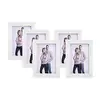 Image de Cadres photo lot de 5 en verre, Blanc