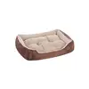 Image de Panier pour chien avec coussin réversible, Marron / 85 x 65 x 21 cm