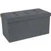 Image de Coffre de rangement pliable, Gris Foncé