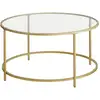 Image de Table basse verre doré