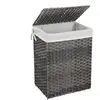 Image de Panier à linge avec poignée, Gris